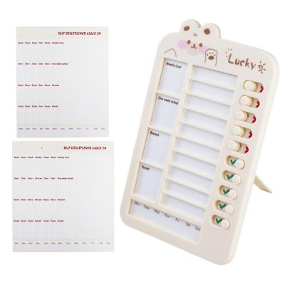 Task Checklist Chart | 5.71 x 8.46-Inch Sliding Task Board for Learning Checklists and Daily Routines