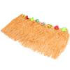 Cabilock Hawaiian Table Skirt, ABS Plastic with Tassels, 276 x 75 cm, Shape-Retaining and Break-Resistant view 1