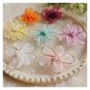 Embroidered Applique Trim, 10-Piece Flower Beaded Embroidery Patches, Multicolor, 4 cm, for Dresses, Bags and Headwear (Blue) view 3