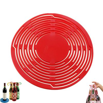 Multifunctional Mesh Coaster & Wine Carrier