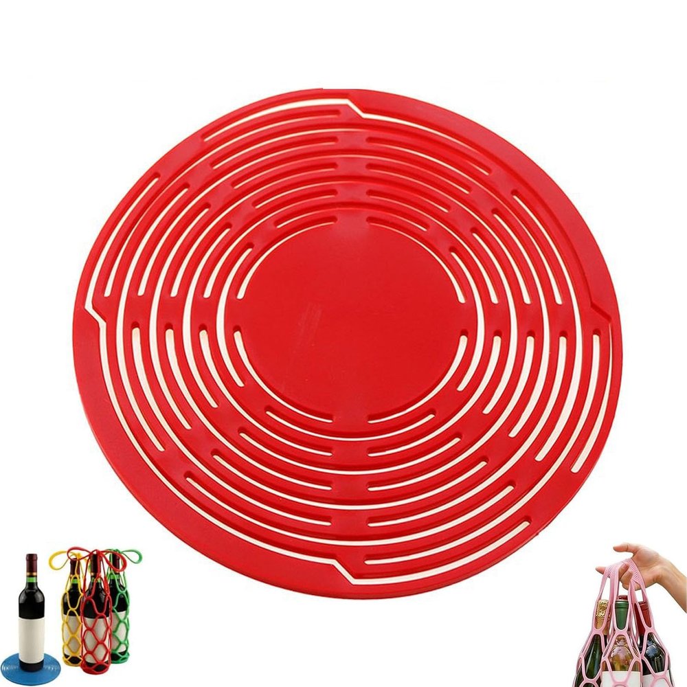 Multifunctional Mesh Coaster & Wine Carrier