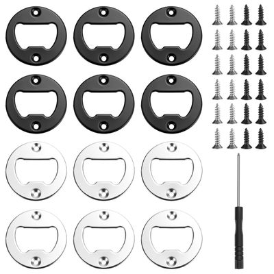 QWORK 12-Piece Bottle Opener Set - 4CM Inserts