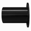 Wall Flange Pipe Connector for Ventilation Ducts, Black, 80 mm view 2