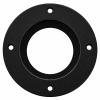 Wall Flange Pipe Connector for Ventilation Ducts, Black, 80 mm view 3