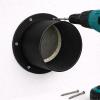 Wall Flange Pipe Connector for Ventilation Ducts, Black, 80 mm view 4