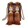 NDLHXKFRP Tassel Curtain Tiebacks, Faux Crystal, Multicolor, 2-Piece Set (Coffee) view 1