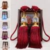 NDLHXKFRP Tassel Curtain Tiebacks, Faux Crystal, Multicolor, 2-Piece Set (Coffee) view 2