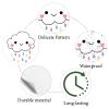 CREATCABIN 128 Pcs Cartoon Cloud Stickers view 3