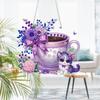 MAXBYE Diamond Painting Pendant Purple Coffee Cup view 2