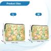 Quilted Laptop Sleeve with Cute Rabbits and Pastel Easter Eggs, Size M view 3