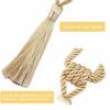 NIUSABOU Curtain Holdbacks, Handmade Tassel Tiebacks with Gold Buckle, Multicolor, 1 or 2 Pieces (Gold, 1 pc) view 4