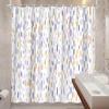 Pastel Oval Confetti Shower Curtain – Abstract, Playful Design with Hooks (220 x 230 cm, W x H) view 3