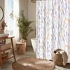 Pastel Oval Confetti Shower Curtain – Abstract, Playful Design with Hooks (220 x 230 cm, W x H) view 4