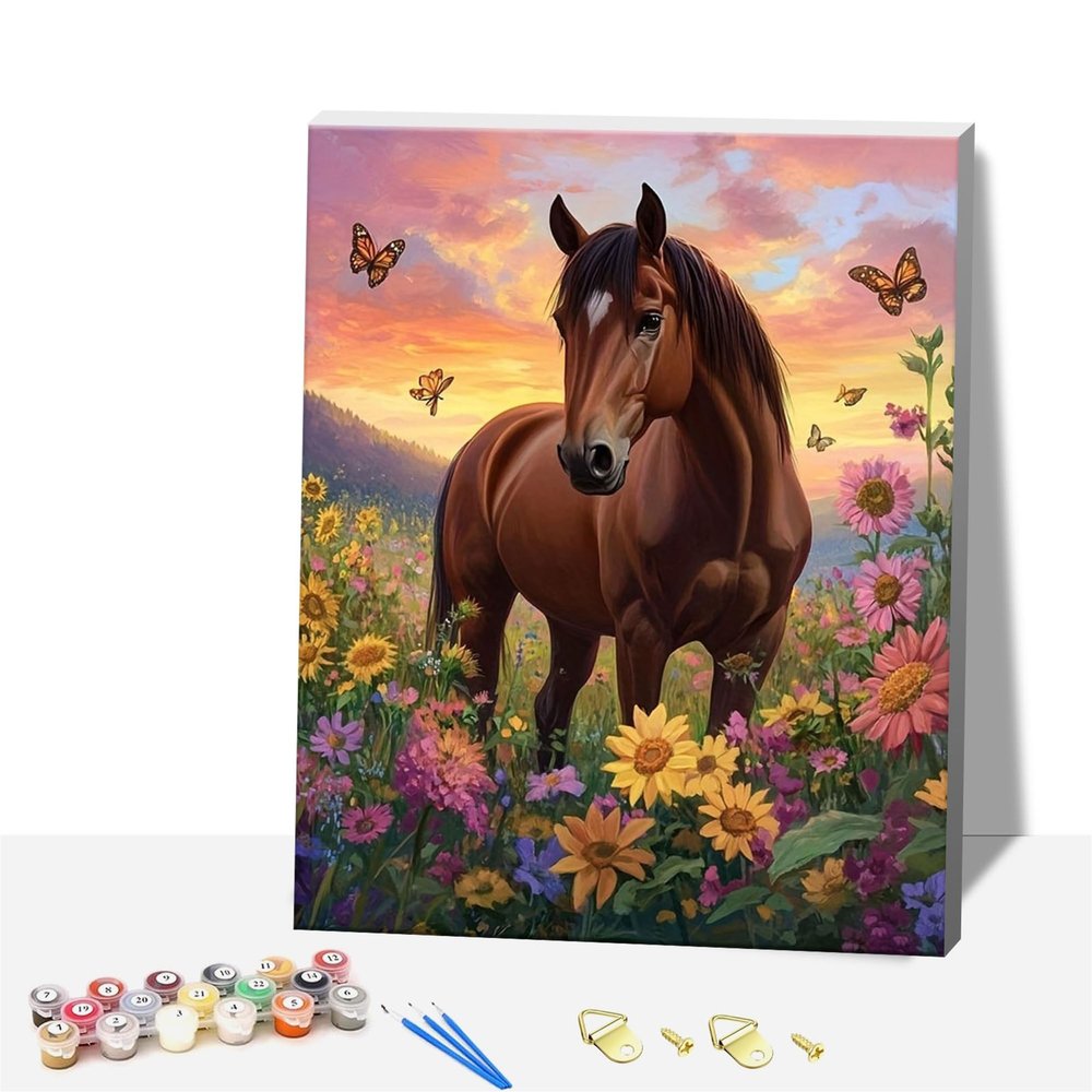 NANJDIAN Paint by Numbers for Adults with Frame