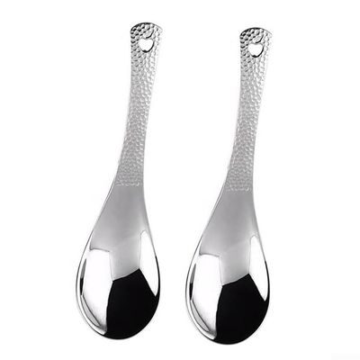 15 cm Hammered Stainless Steel Soup Spoon
