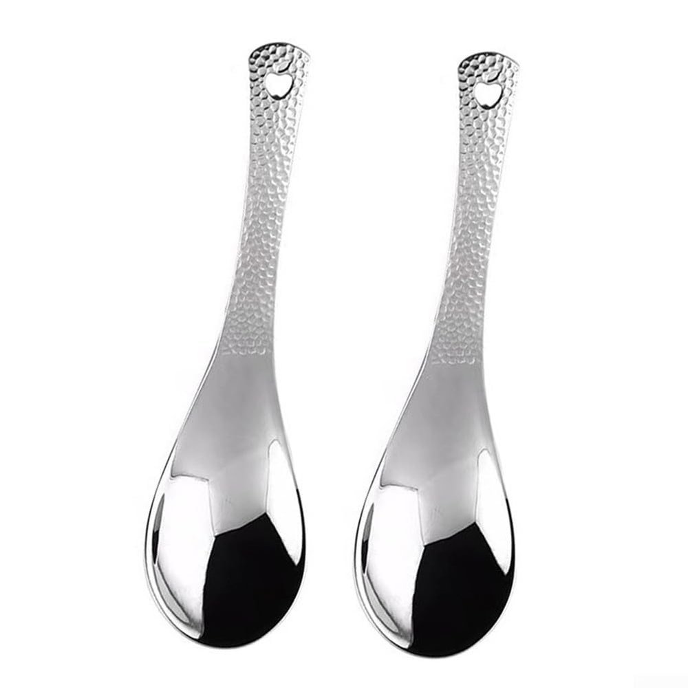 15 cm Hammered Stainless Steel Soup Spoon