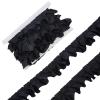 letsinstyle 5 Yards Black Ruffled Pleated Lace view 1