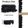 letsinstyle 5 Yards Black Ruffled Pleated Lace view 3