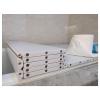 Folding PVC Bathtub Cover with Tray and Shower Shelf view 1