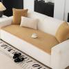 YFPZHZ Thick Plush Sofa Cover for Pets, Decorative Couch Blanket with Non-Slip Backing, 55 x 220 cm, Yellow view 1