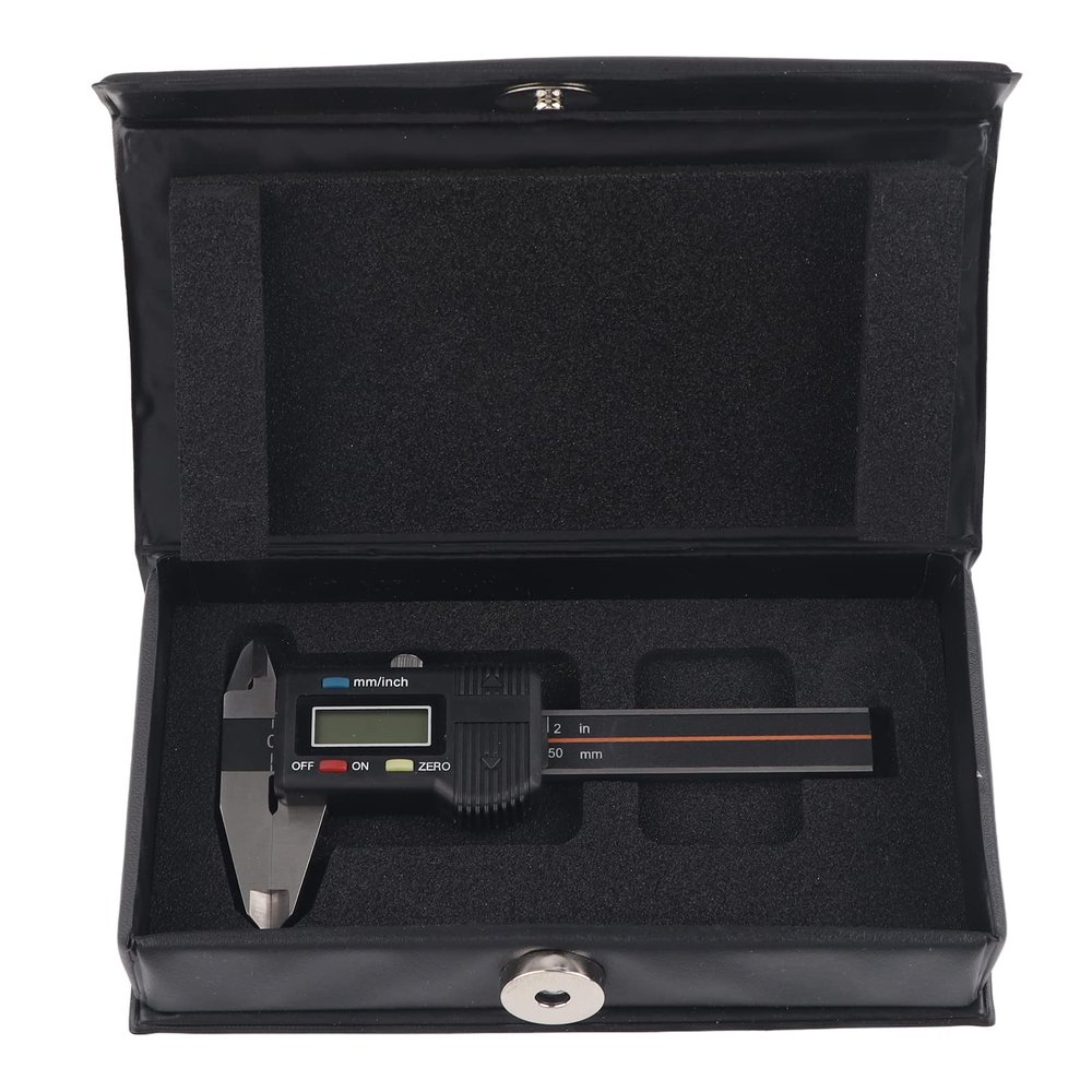 Jeanoko Digital Caliper, Precise Electronic Measuring Tool for Machining, High Sensitivity, 3CR13 Stainless Steel, 0–1.9 in