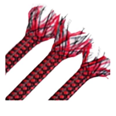 1/5/10 m Braided Cable Sleeve, 4/8/12 mm, Expandable PP/Cotton, Red Black, 8 mm, 5 m