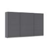 Rauch Möbel KULMBACH Sliding-Door Wardrobe, Metallic Gray, 360 cm Wide view 1