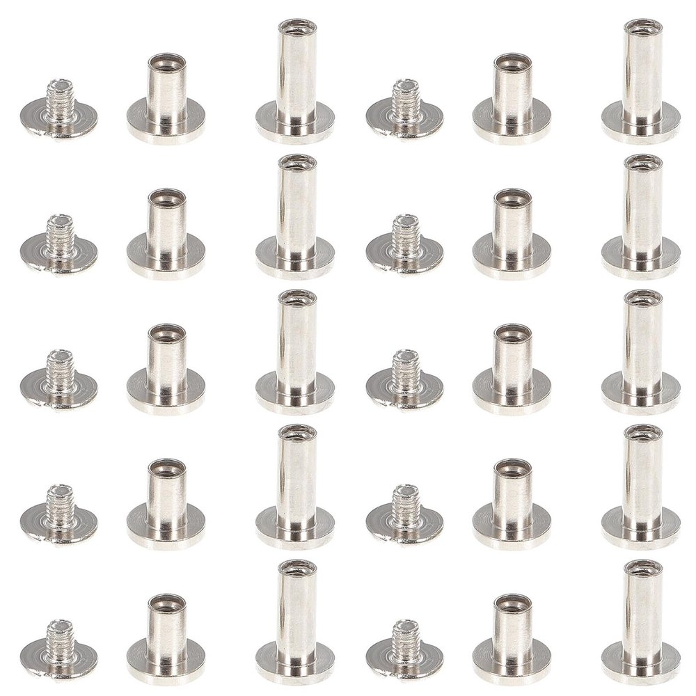 UTHCLO Alloy Screw Posts, 30-Piece Set for Bookbinding and Calendars