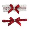 Bridal Garter with Romantic Bow Design view 1