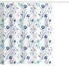 JGGXHM Vintage Floral Shower Curtain with 12 Hooks, 160 x 180 cm view 1