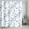 JGGXHM Vintage Floral Shower Curtain with 12 Hooks, 160 x 180 cm view 2