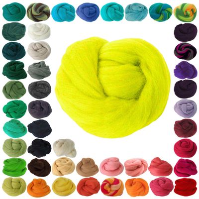 25g Felt Wool for Wet and Dry Felting, Various Colors