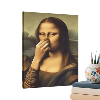 Mona Lisa Bathroom Canvas Art