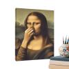 Mona Lisa Bathroom Canvas Art view 1