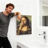 Mona Lisa Bathroom Canvas Art view 2