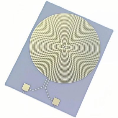 0.38 mm Aluminum Oxide Ceramic IDC Gold Electrode for Capacitive Sensor Applications, 23 x 18 mm, -50 to 350 °C (2 pcs)