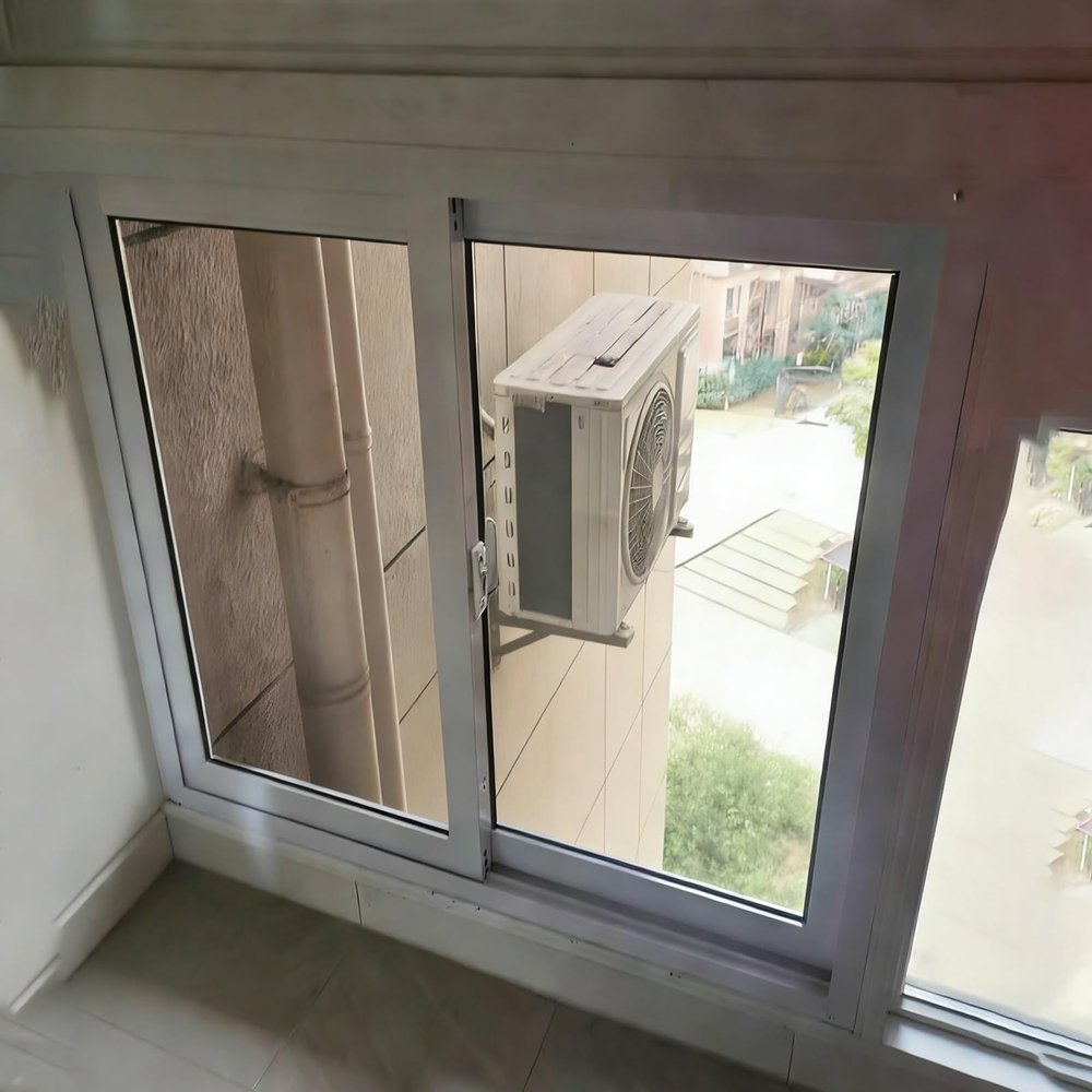 Minglez Sliding Basement Window with Insect Screen, 60x90, 90x120, 60x120, 80x150, 90x90 cm, Garage/Chicken Coop Window Insert (40x95 cm/16x37 in)