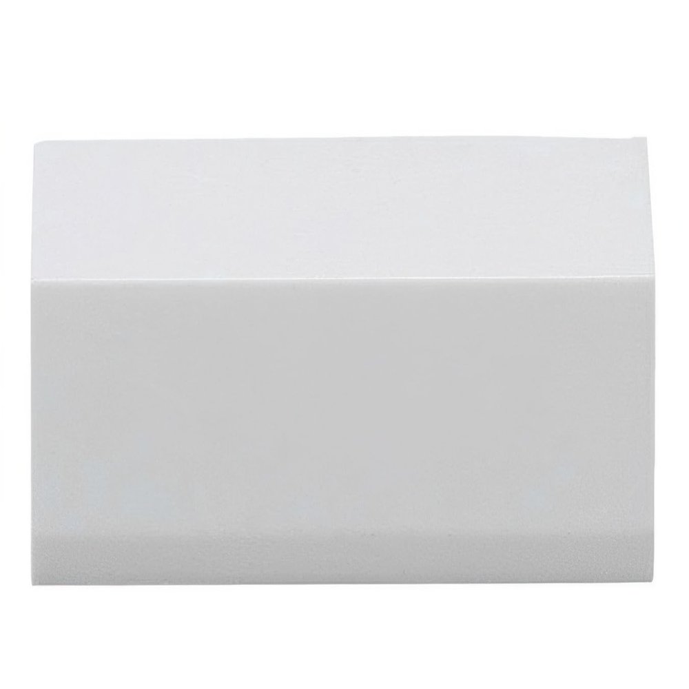 netproshop 1 m Cable Duct 24.5 x 15 mm, Self-Adhesive or Matching Connector, White, End Cap