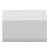 netproshop 1 m Cable Duct 24.5 x 15 mm, Self-Adhesive or Matching Connector, White, End Cap view 1