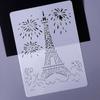 Ciieeo 6-Piece White Architectural Drawing Templates, PET, Portable and Easy to Clean, Coloring Stencils for Children view 2