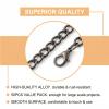 ZMaglorian Keychain Blanks Set of 50 - 25mm Black Metal Key Rings with Chain view 3
