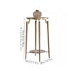 Jian1004 Plant Stand, Lightweight Luxury Stone-Top Stand for Indoor Use, Stainless Steel Shelves for Living Room and Balcony (M) view 2