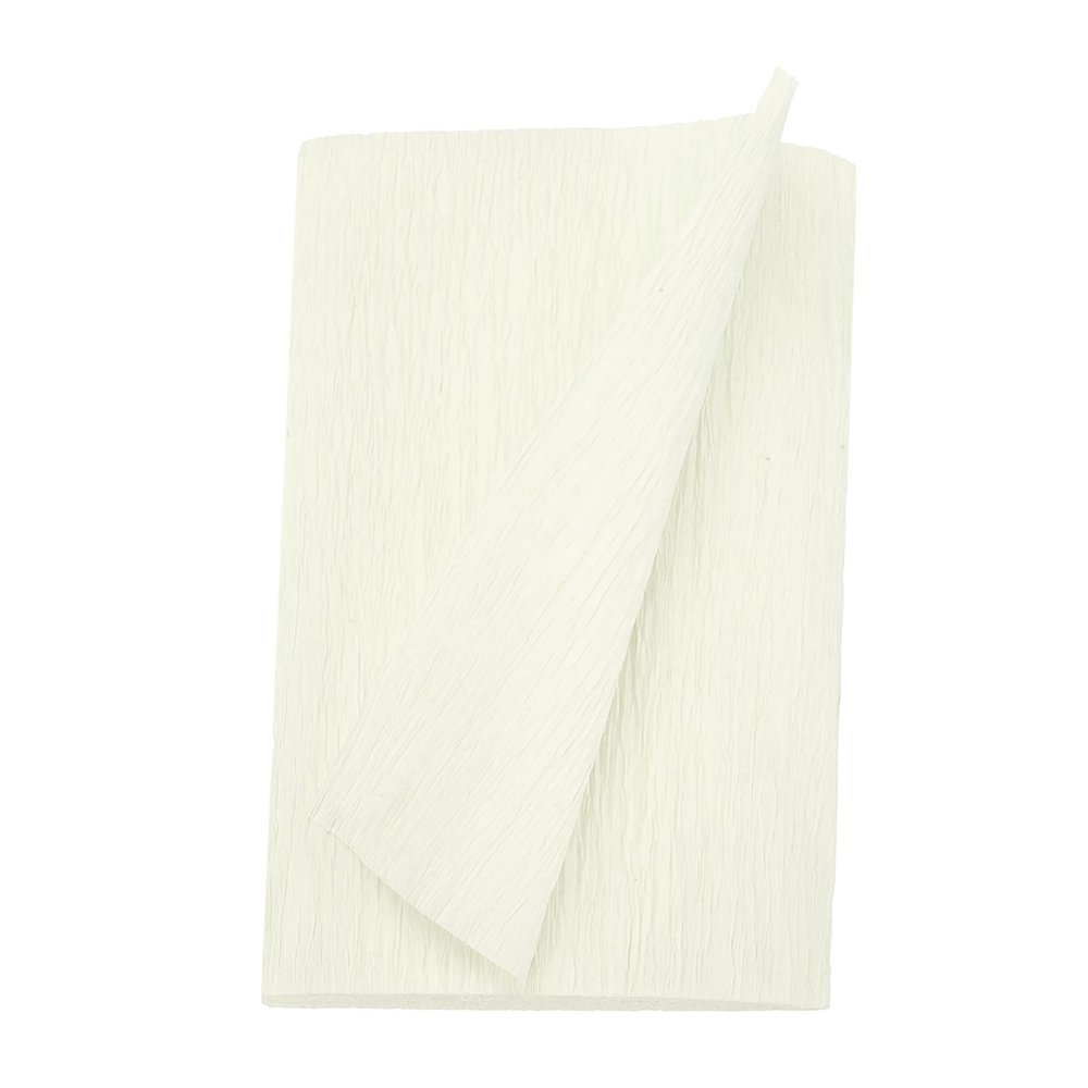 QUARKZMAN Crepe Paper Roll 8.2ft Long 4 Inch Wide Beige