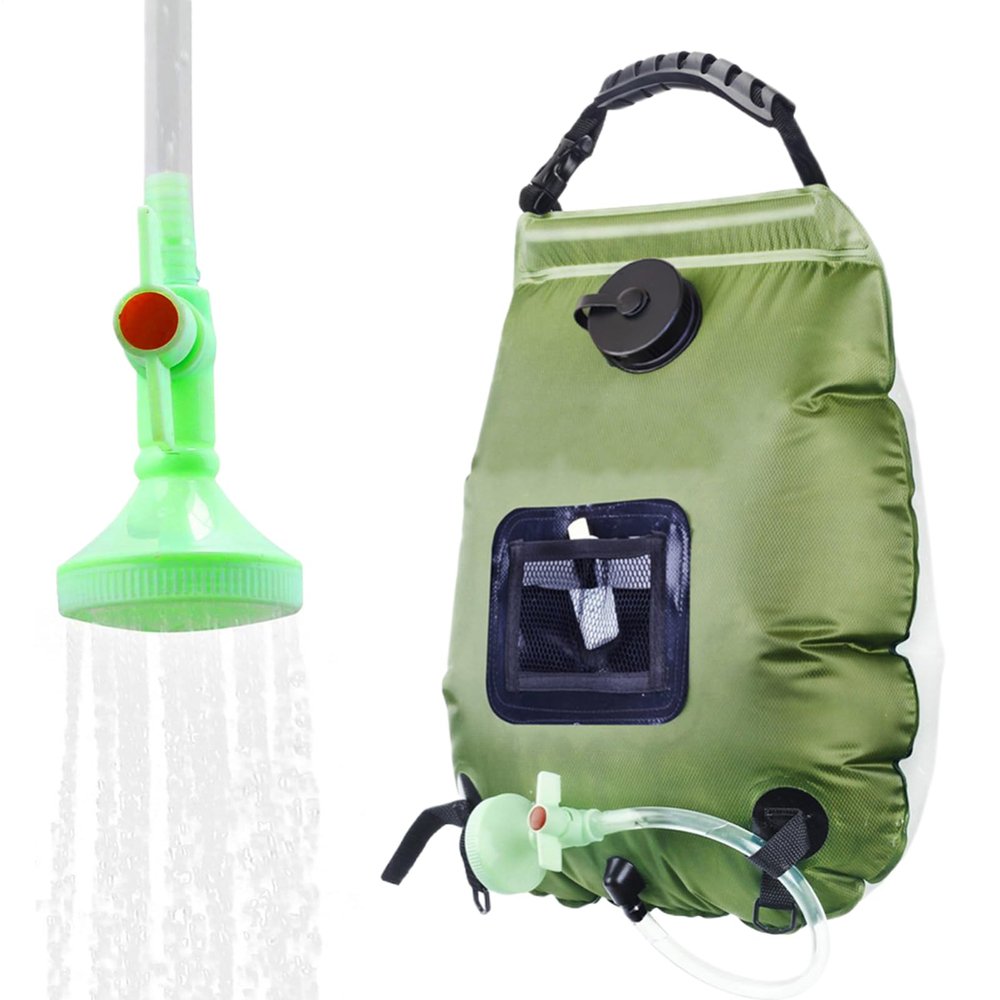 20L Portable Outdoor Solar Shower Bag with Showerhead