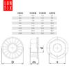 LUN FIX M5 Flange Nuts DIN 6923, A2 Stainless Steel, 20 pcs view 3