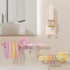 Wall-Mounted Rotating Hook for Hair Accessories (Pink) view 2