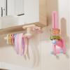 Wall-Mounted Rotating Hook for Hair Accessories (Pink) view 4