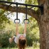 Adjustable Gymnastics Rings for Kids, 12 cm Non-Slip Grip, 200 kg Straps view 2
