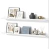 Mifurn White Picture Ledge, 90 cm, Set of 2 view 1