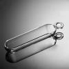 Quartz Glass Boat for Clamping, Heating, and Evaporation, Semicircular Tube Furnace Boat with Flat Bottom (10×50×5 mm) (15×100×7.5 mm, 10 pcs) view 2